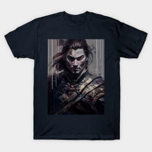 Gothic Samurai - Oil Paint T-Shirt